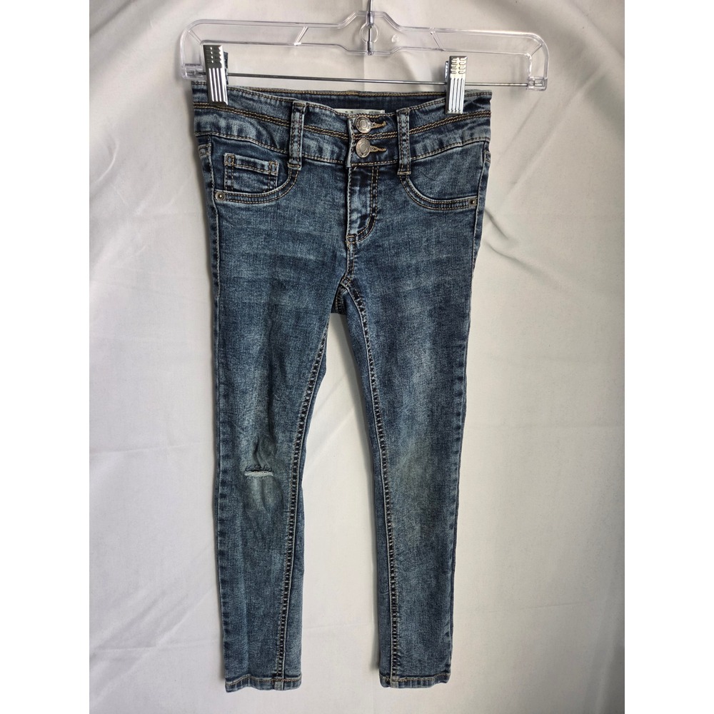 Mudd Jean Legging Girls Blue Medium Wash Slim Mid Rise Skinny